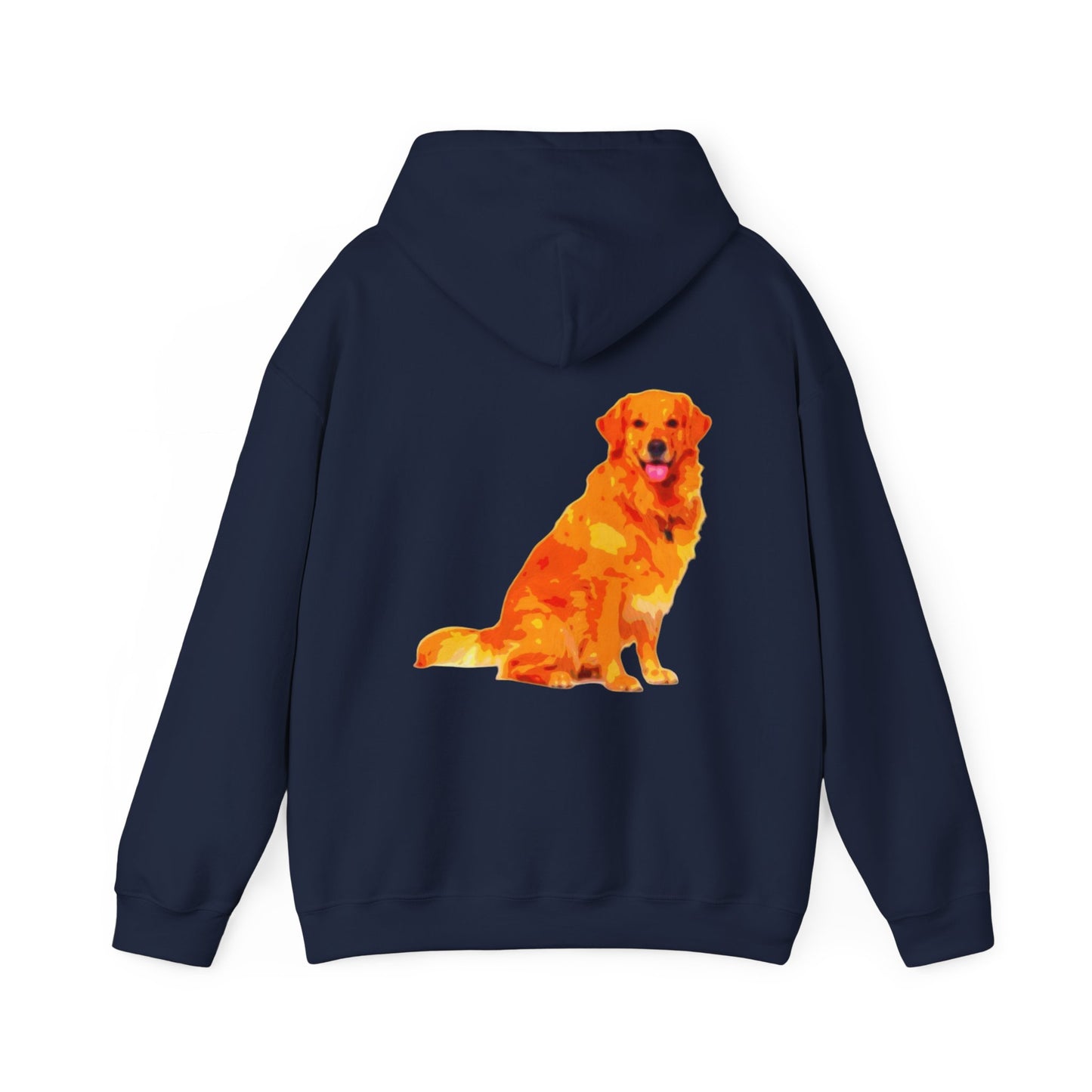 Vibrant Golden Retriever Hoodie, Pet Lover Gift, Cozy Sweatshirt, Animal Art Apparel, Dog Mom Outfit, Christmas Wear, Cute Canine Fashion
