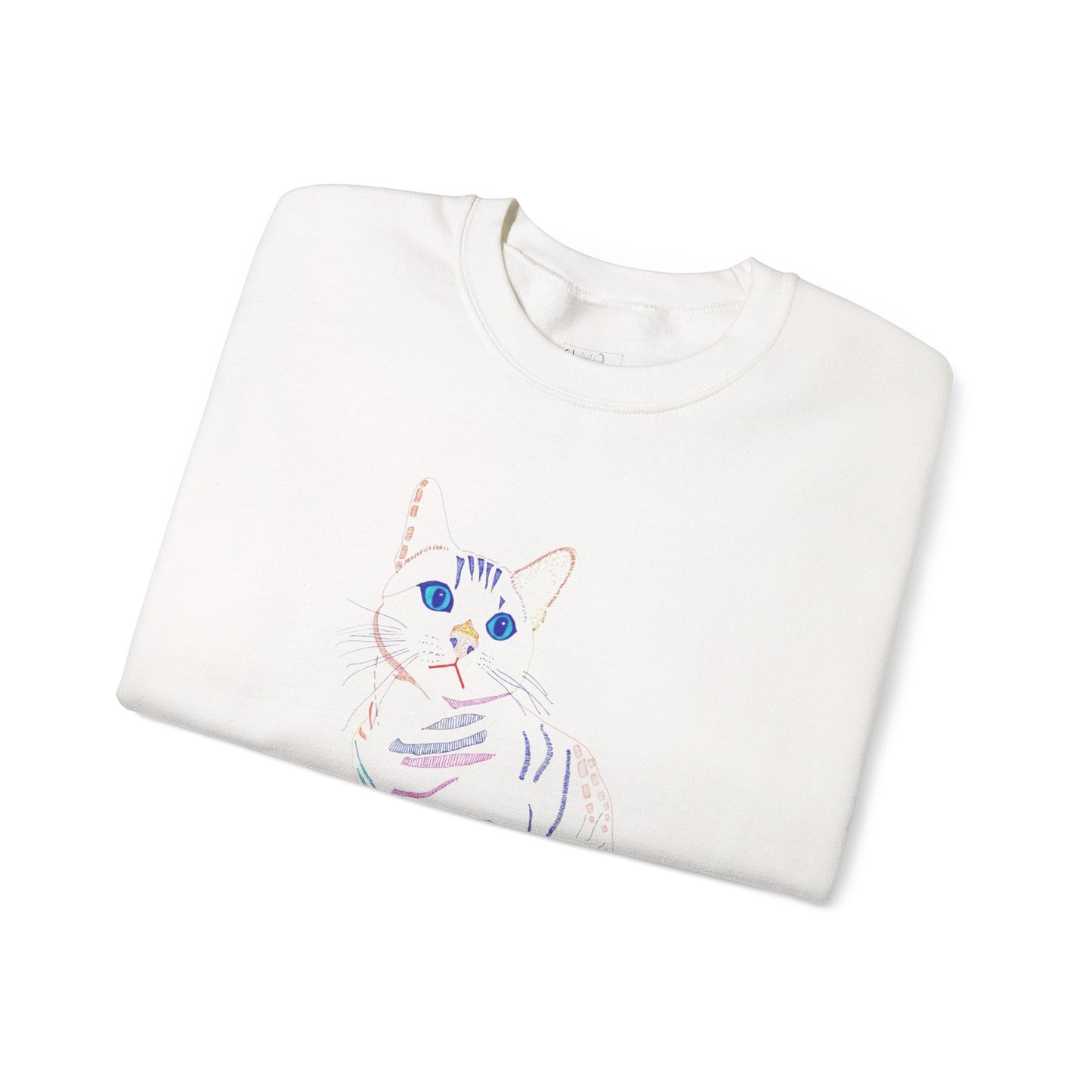 Cat Lover Sweatshirt, Cozy Cat Design, Cute Gift for Cat Owners, Unisex Crewneck, Pet Lover Apparel, Perfect for Everyday Comfort