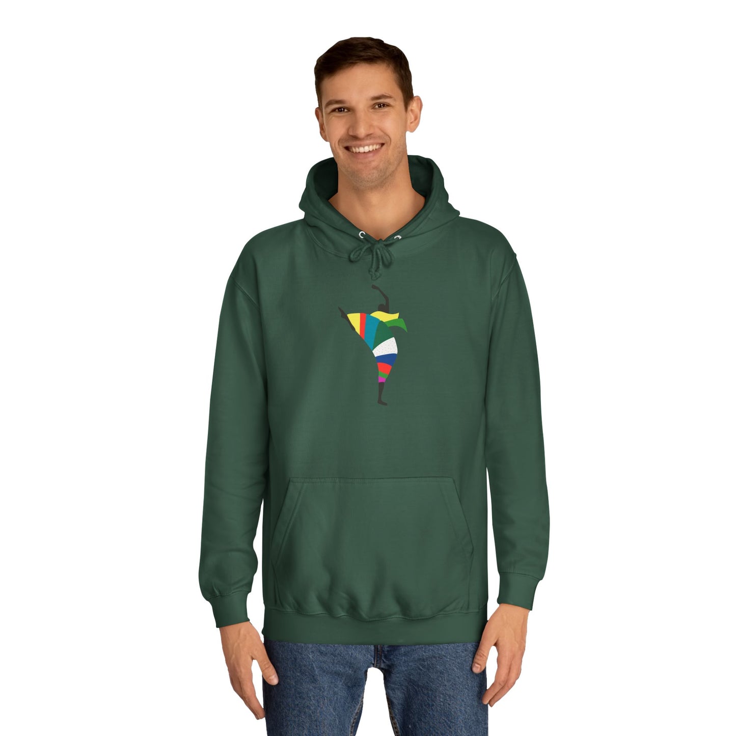 Colorful Dancer Unisex College Hoodie - Stylish Daily Wear