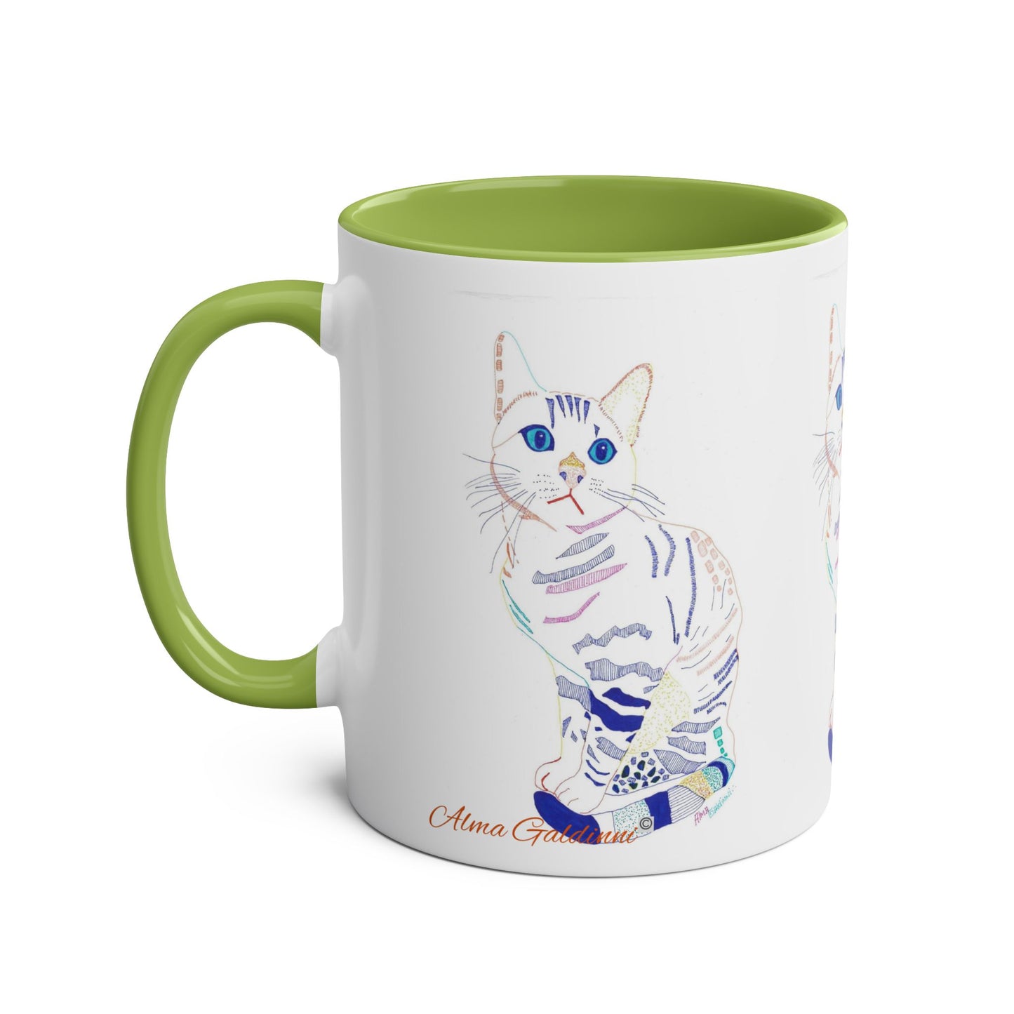 White Cat Mug