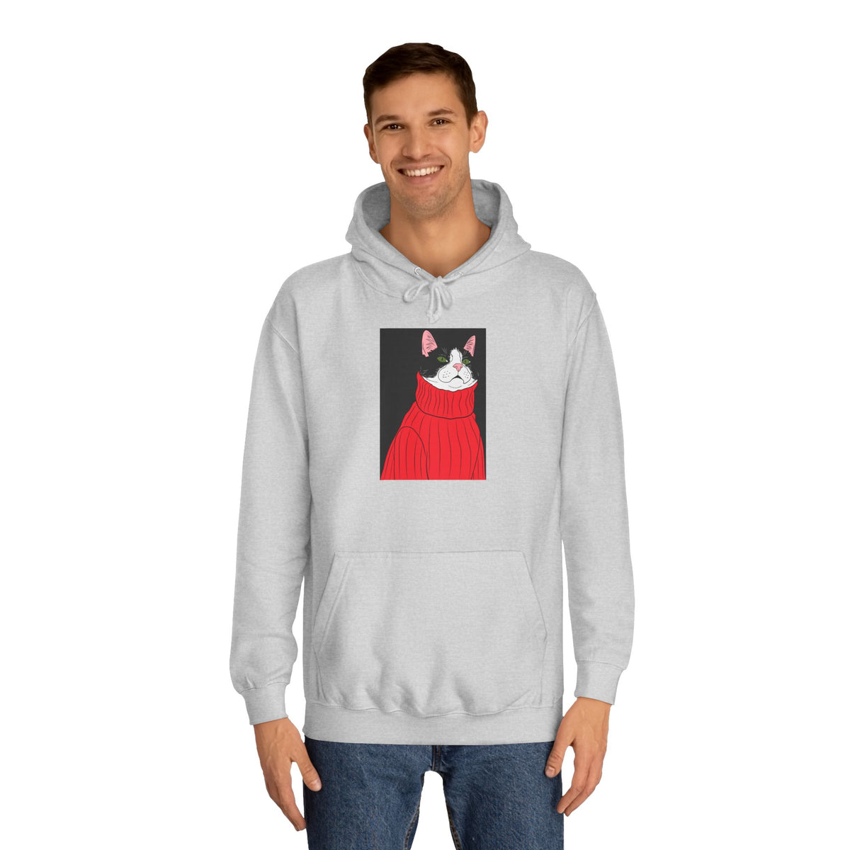 Lazy cat Unisex College Hoodie