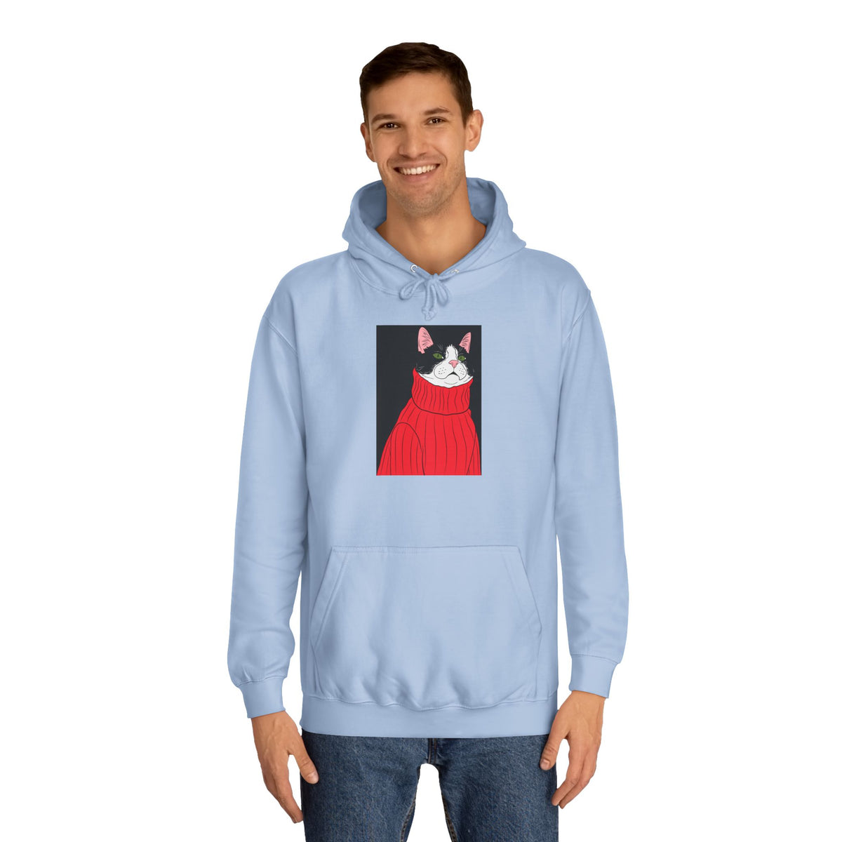 Lazy cat Unisex College Hoodie