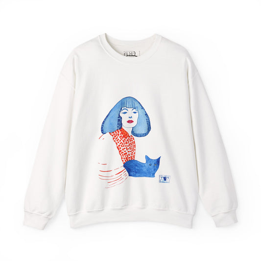 Artistic Cleopatra Cat Lover Sweatshirt