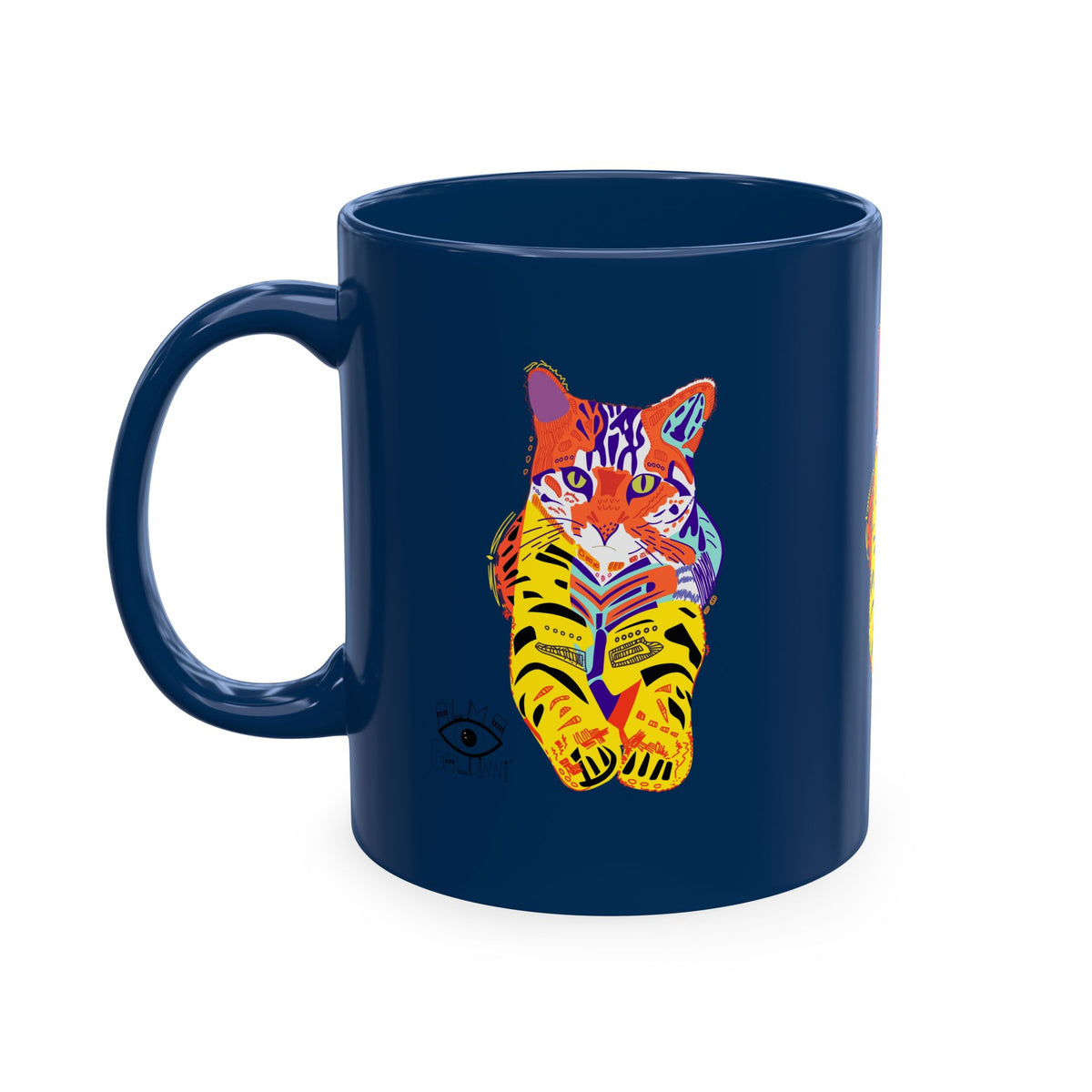 Tiger Cat Traditional Ceramic Mug