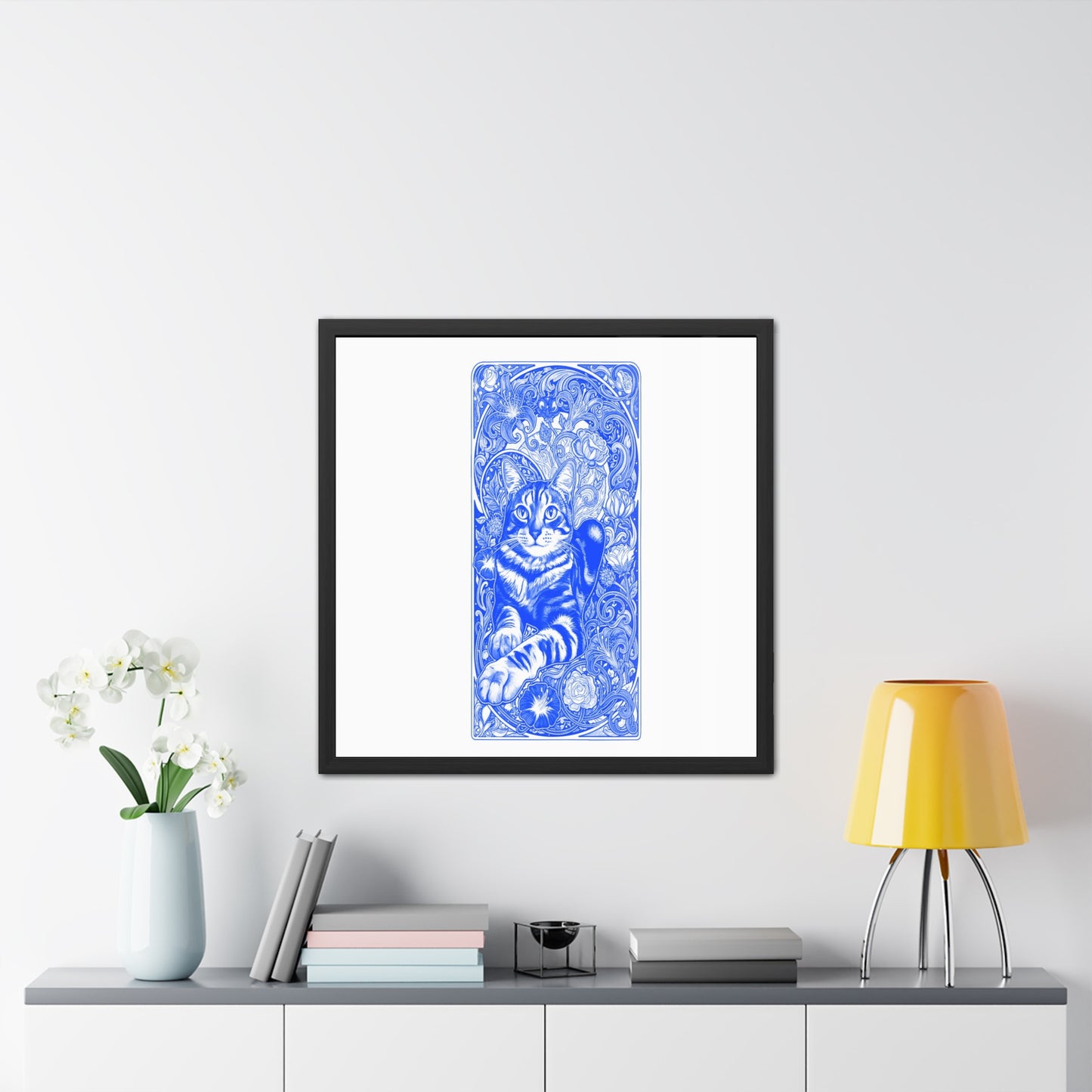 Art Nouveaux Cat Framed Posters
