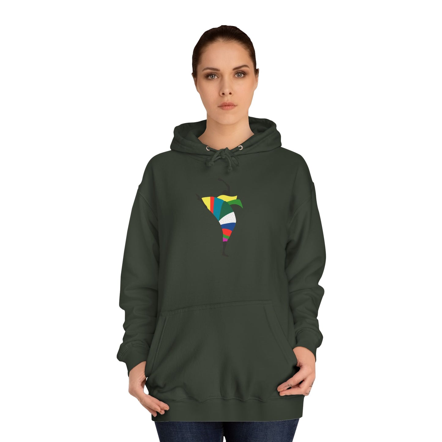 Colorful Dancer Unisex College Hoodie - Stylish Daily Wear