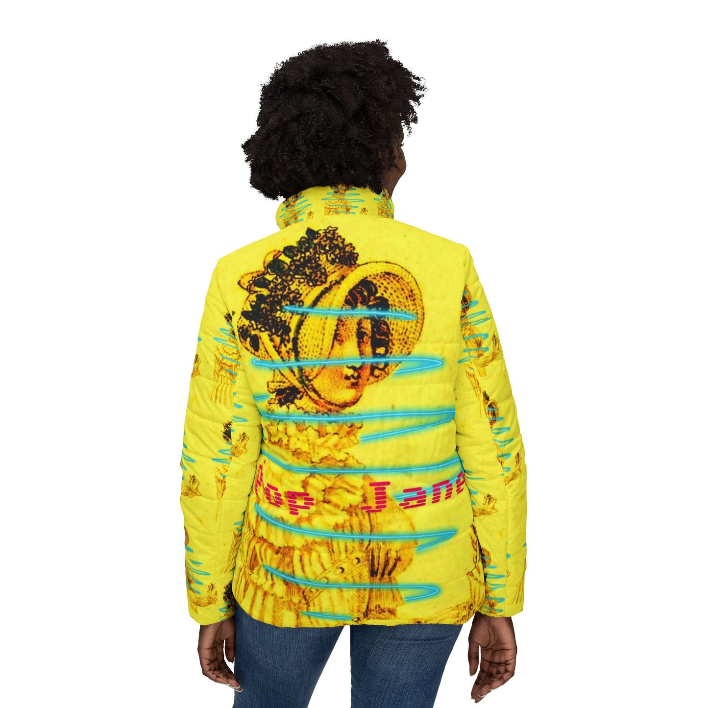 Jane Austen Women’s Puffer Jacket (AOP)