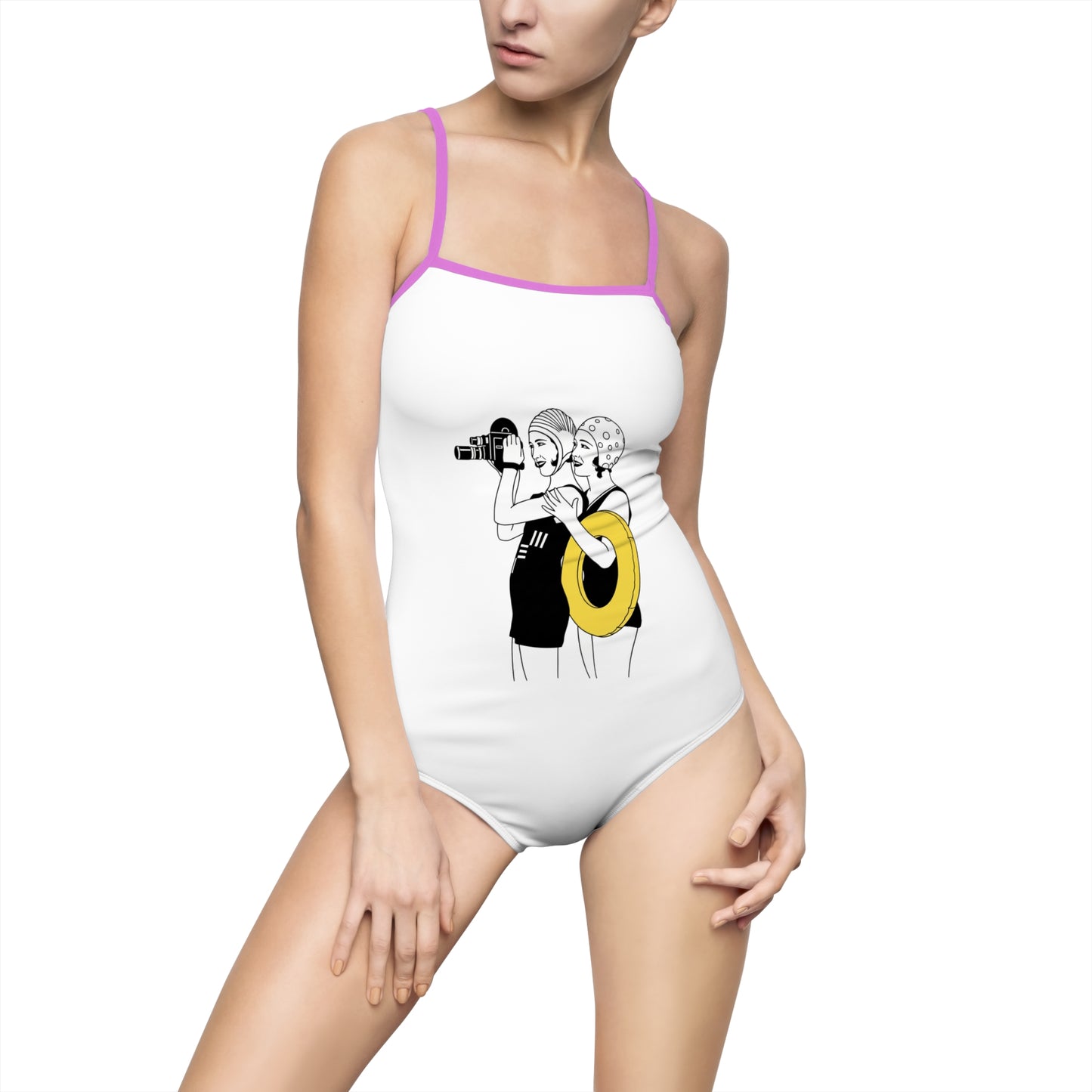 Beach girls Women's One-piece Swimsuit (AOP)