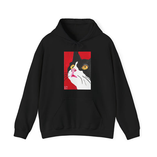 Cat Lover's Unisex Heavy Blend Hoodie - Artistic Cat Design