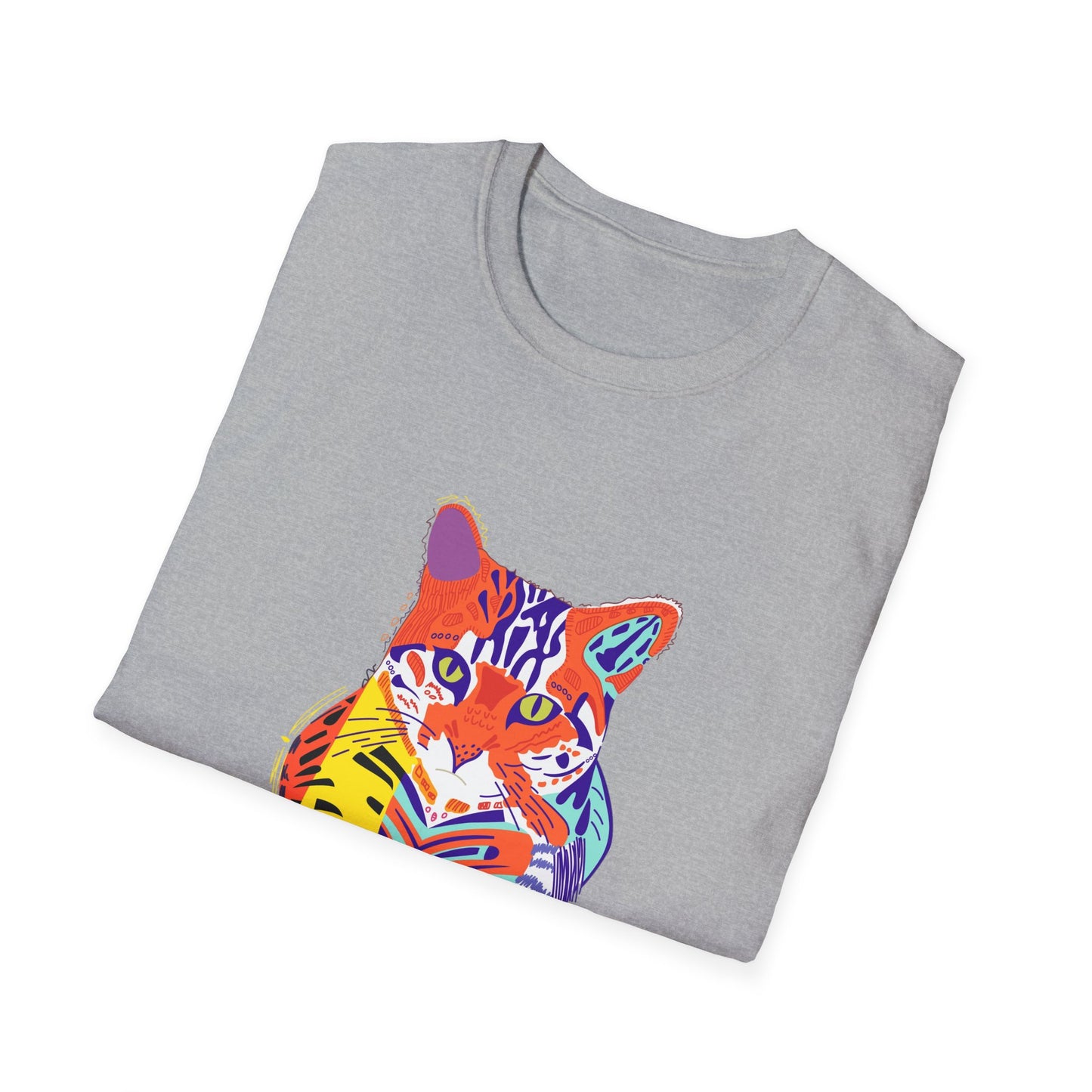 Vibrant Tiger Graphic Unisex Softstyle T-Shirt
