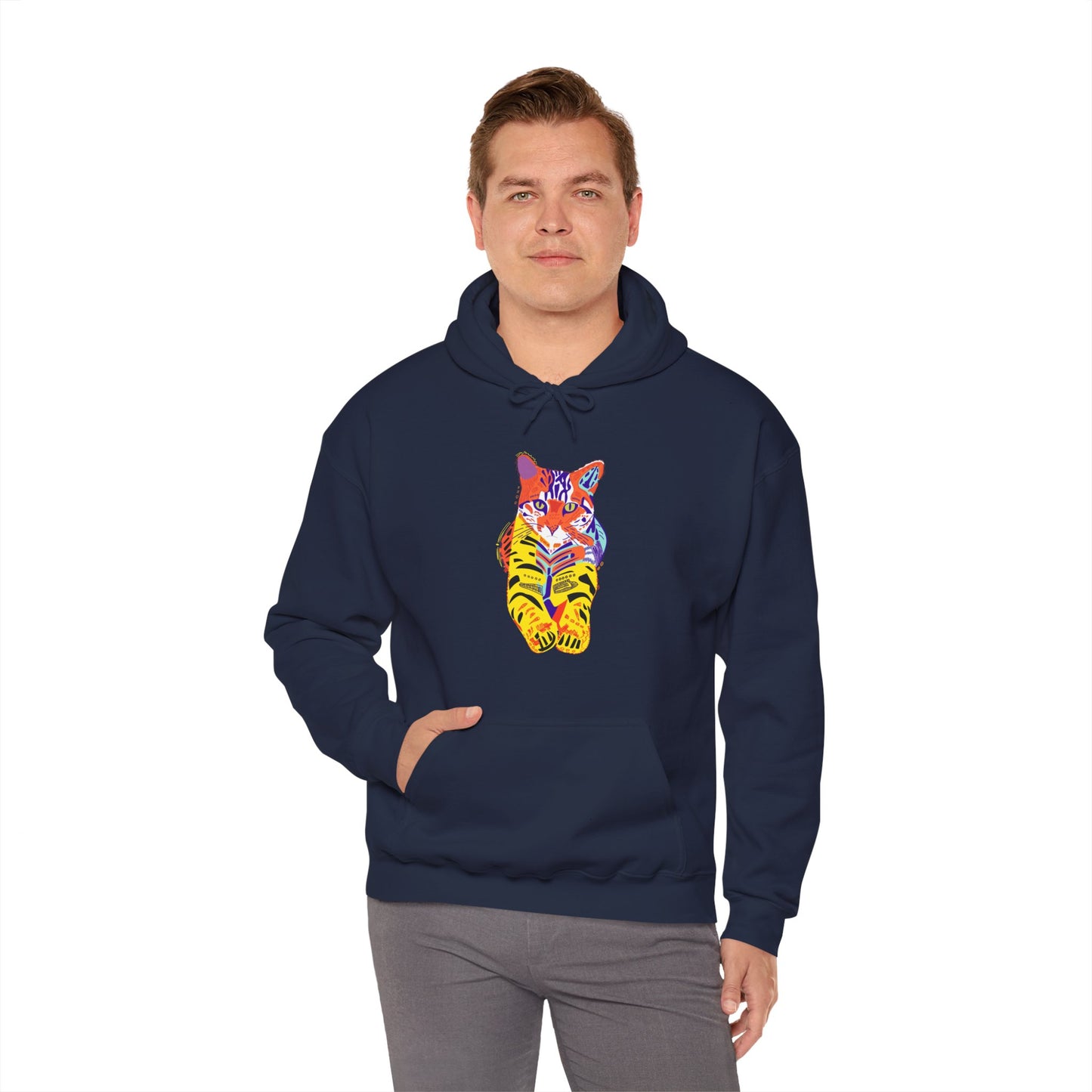 Tiger Cat Unisex Heavy Blend™ Hooded Sweatshirt