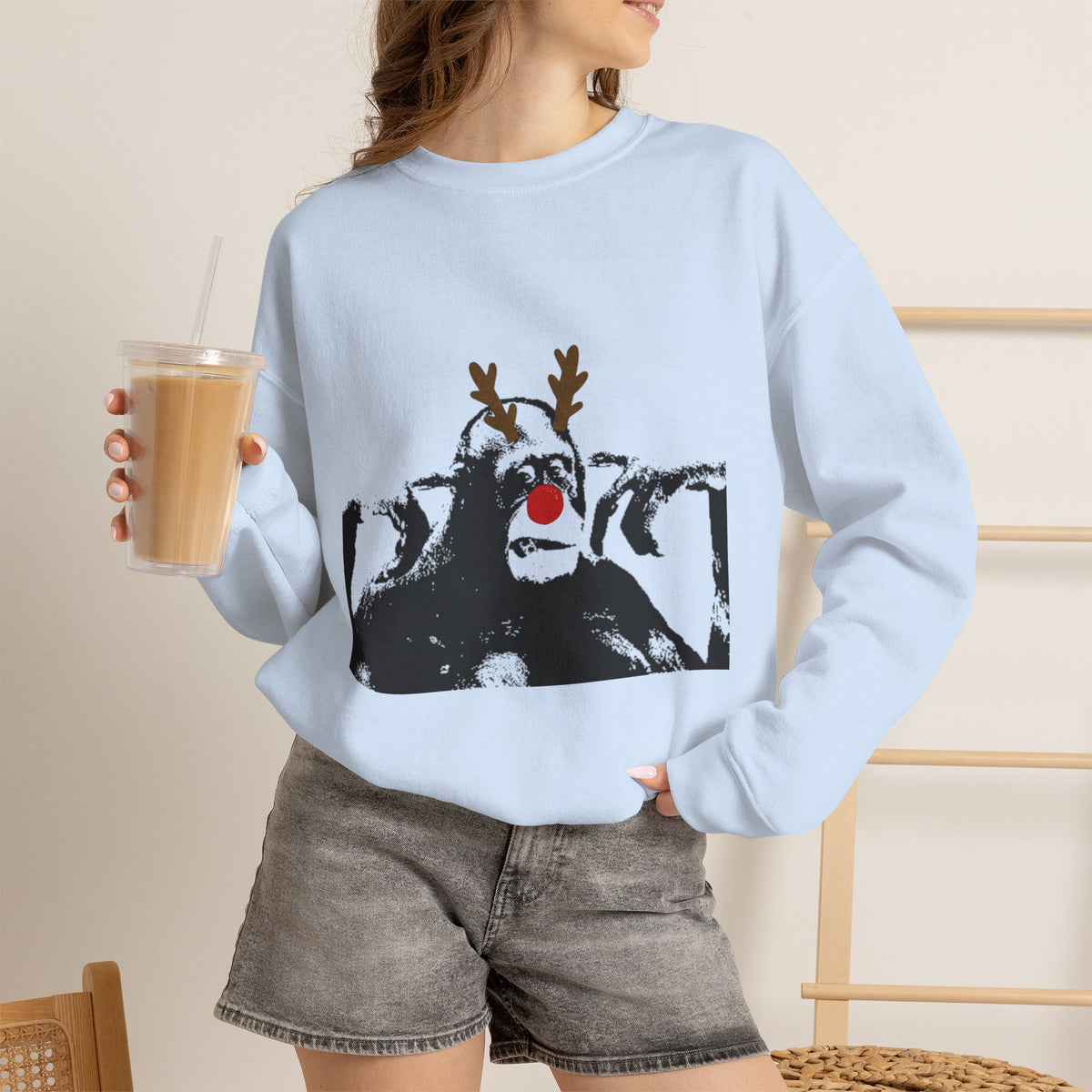 Cheeky Monkey Unisex Heavy Blend™ Crewneck Sweatshirt