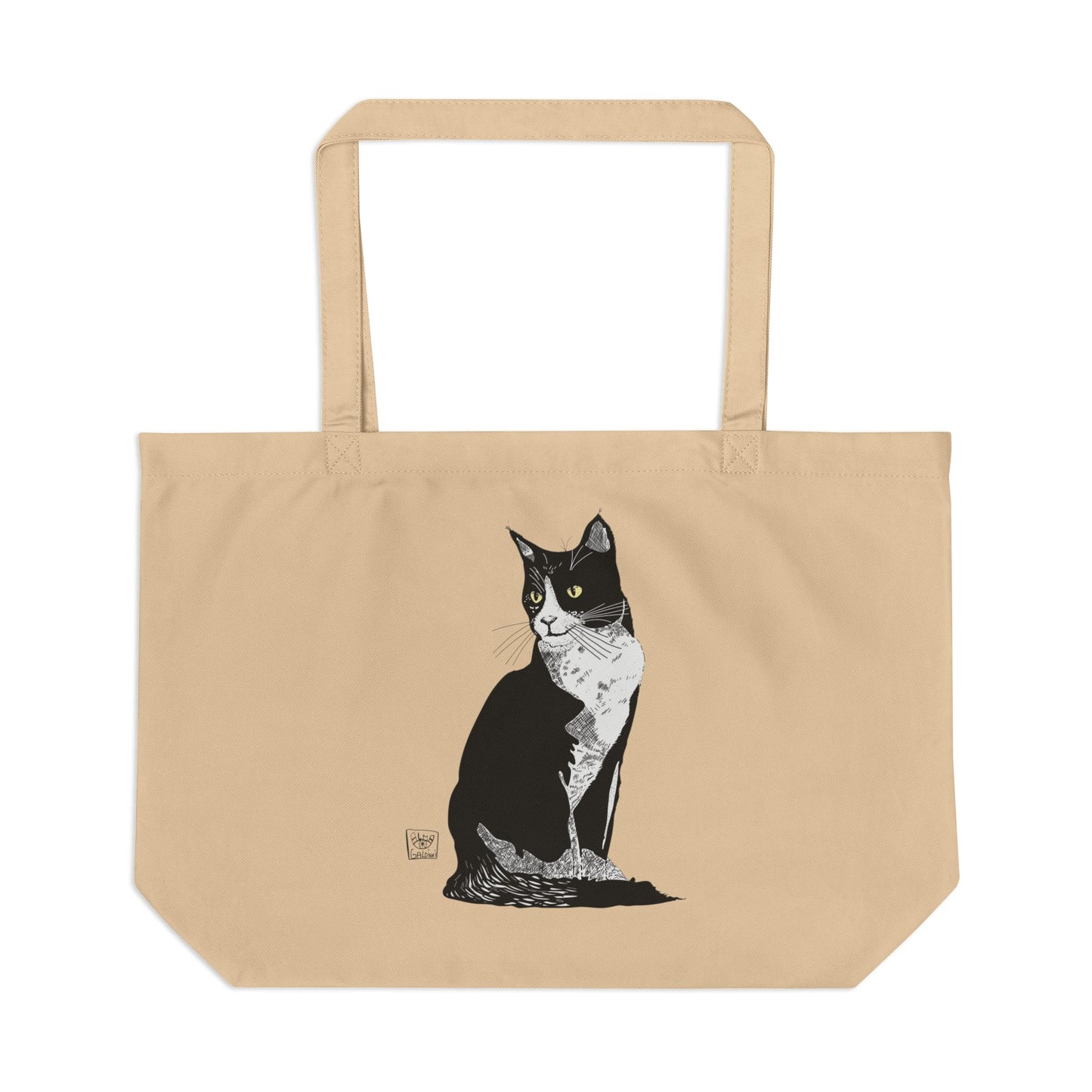 Black Cat Large Eco Tote