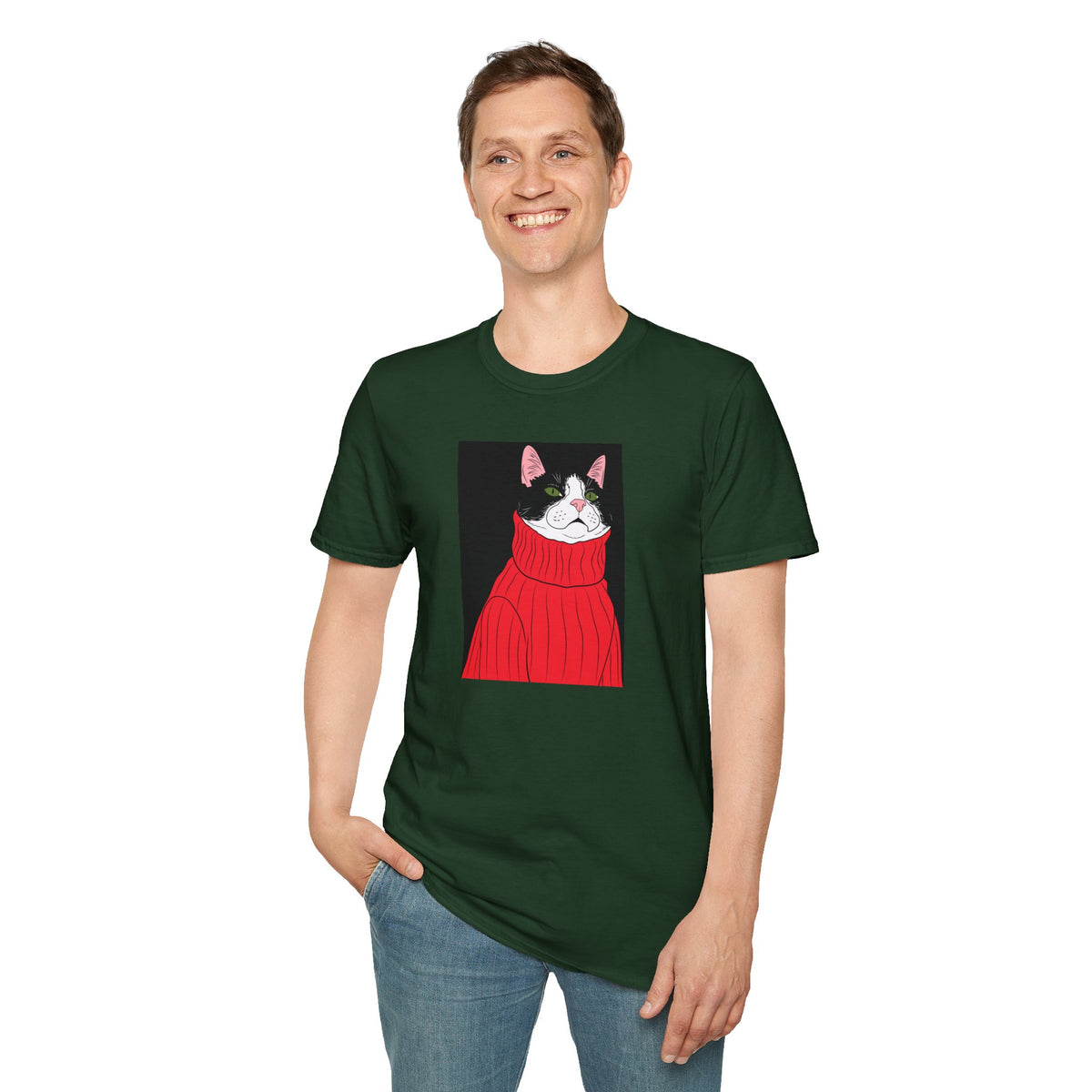 Lazy Cat Unisex Softstyle T-Shirt