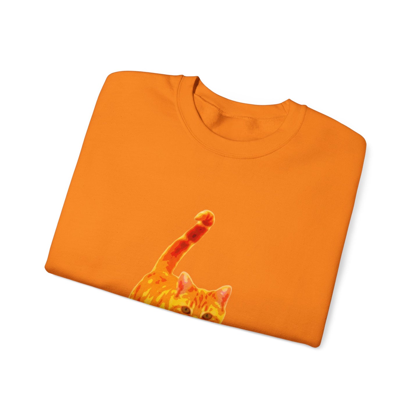 Cat Lover's Cozy Crewneck Sweatshirt - Perfect Gift for Pet Owners, Animal Lovers, Casual Wear, Birthdays, Cat-Themed Apparel