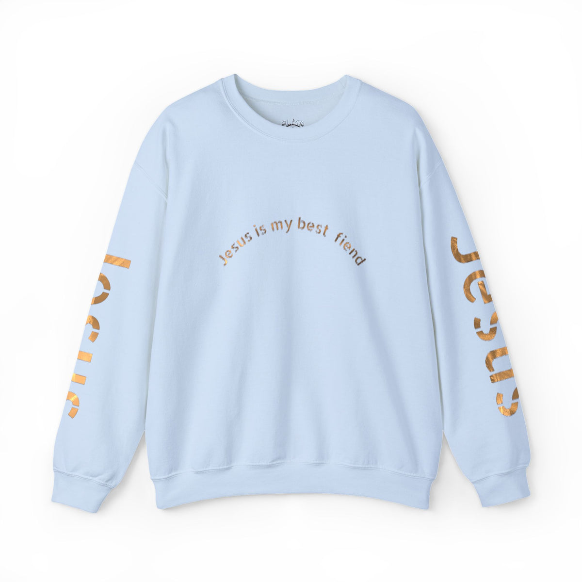 Jesus Gold Script Crewneck Sweatshirt