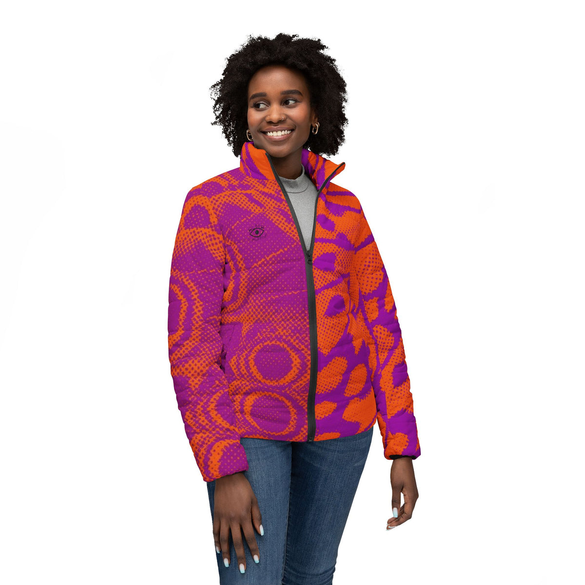 Butterfly Women’s Puffer Jacket (AOP)
