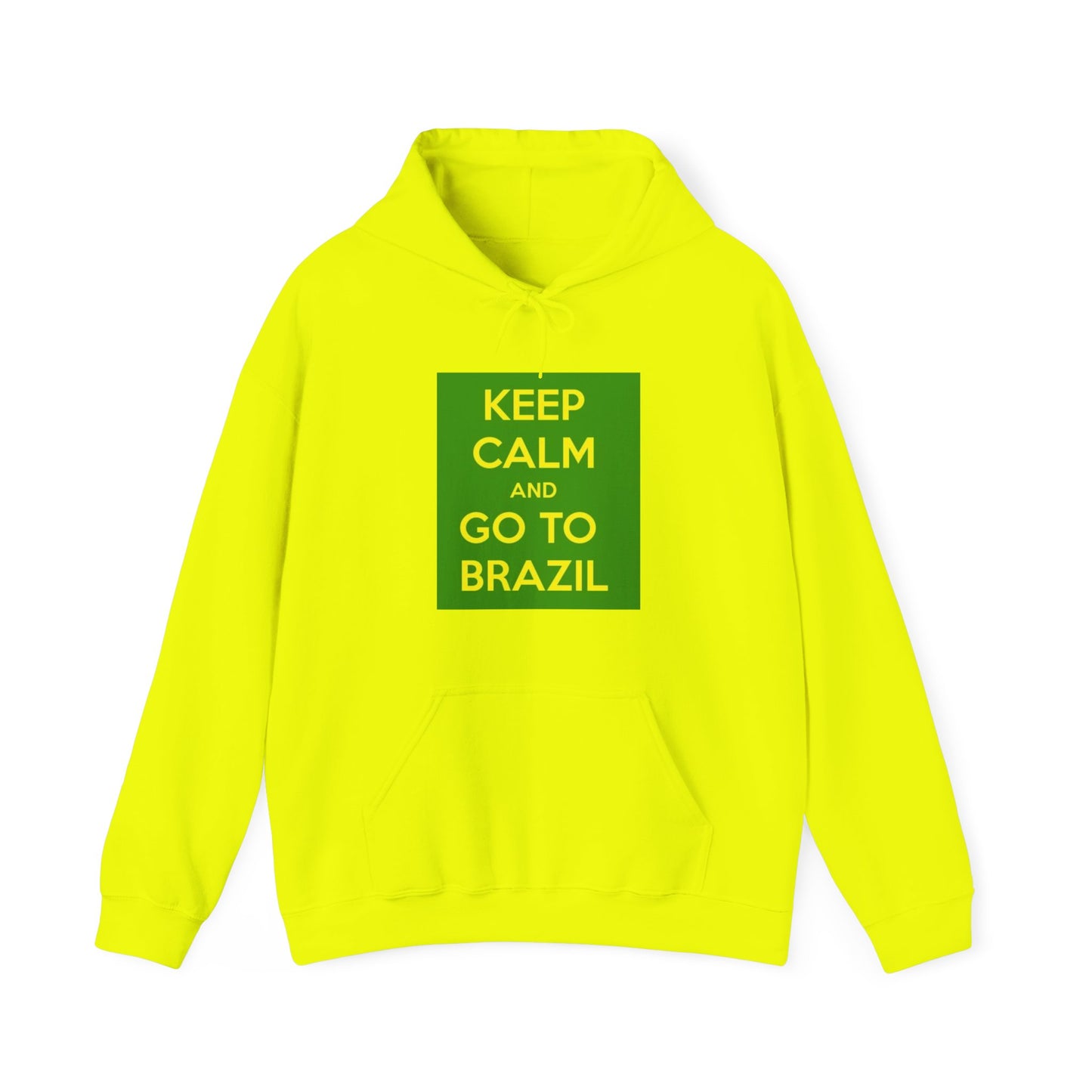 Keep Calm and Go to Brazil Unisex Hoodie, Travel Sweatshirt, Adventure Apparel, Gift for Travelers, Vacation Hoodie