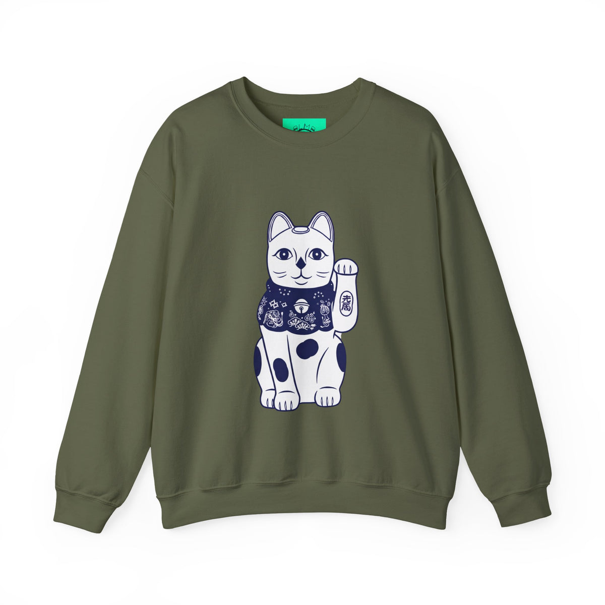 Good Luck Cat Unisex Heavy Blend™ Crewneck Sweatshirt