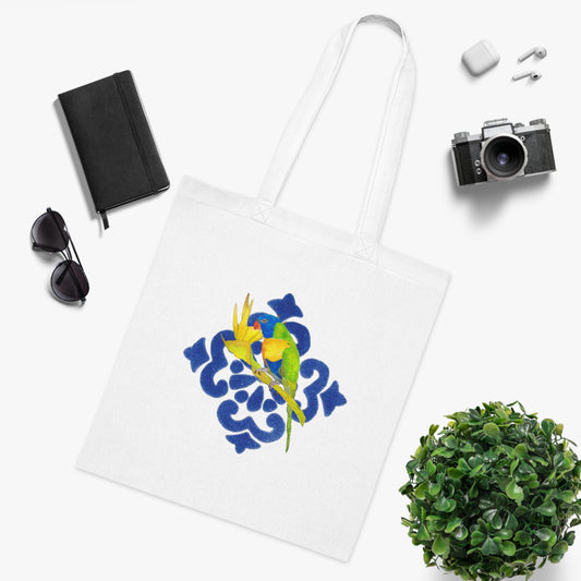 Cotton Tote parrot