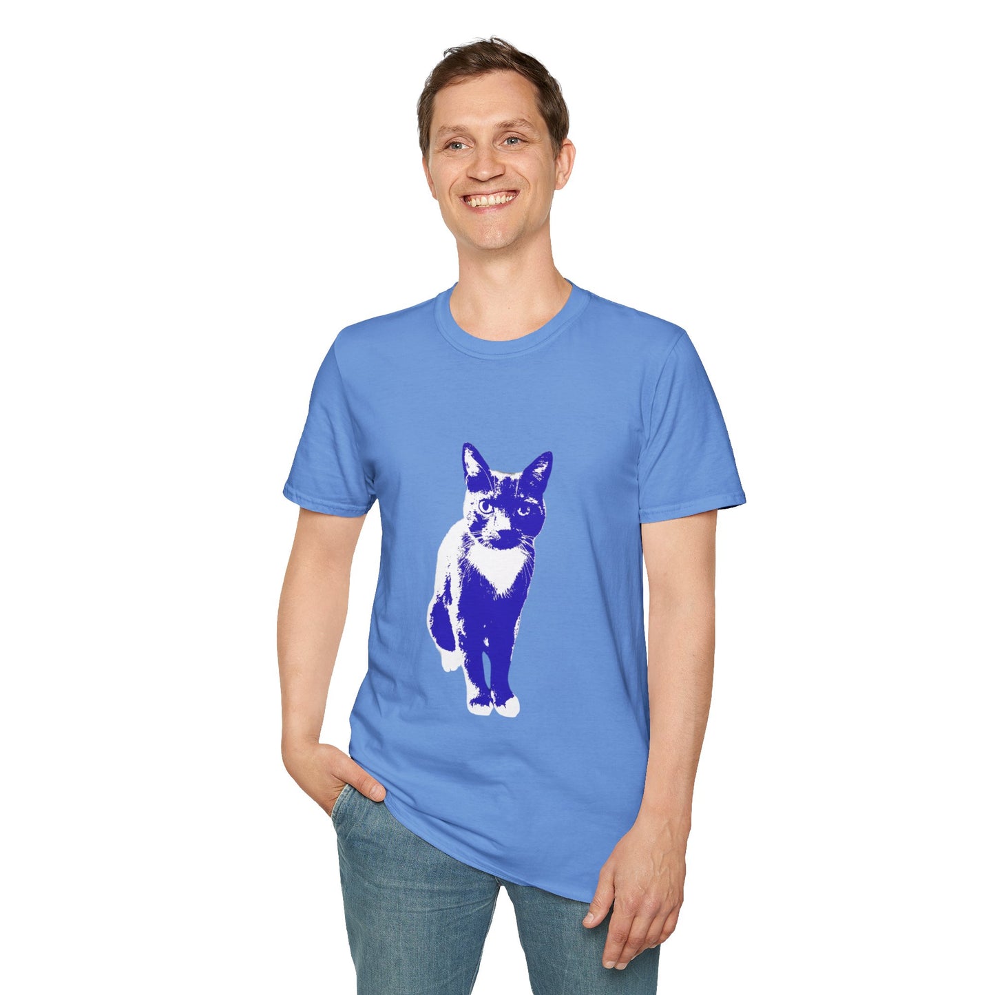 Bertie the cat Unisex Softstyle T-Shirt