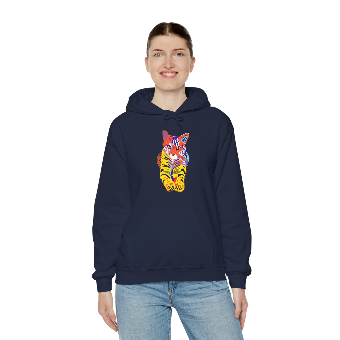Tiger Cat Unisex Heavy Blend™ Hooded Sweatshirt