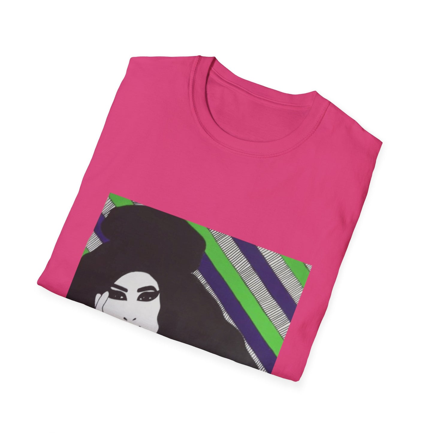 Artistic Amy Portrait T-Shirt, Casual Wear, Unique Gift, Pop Culture Apparel, Unisex Fashion, Everyday Comfort