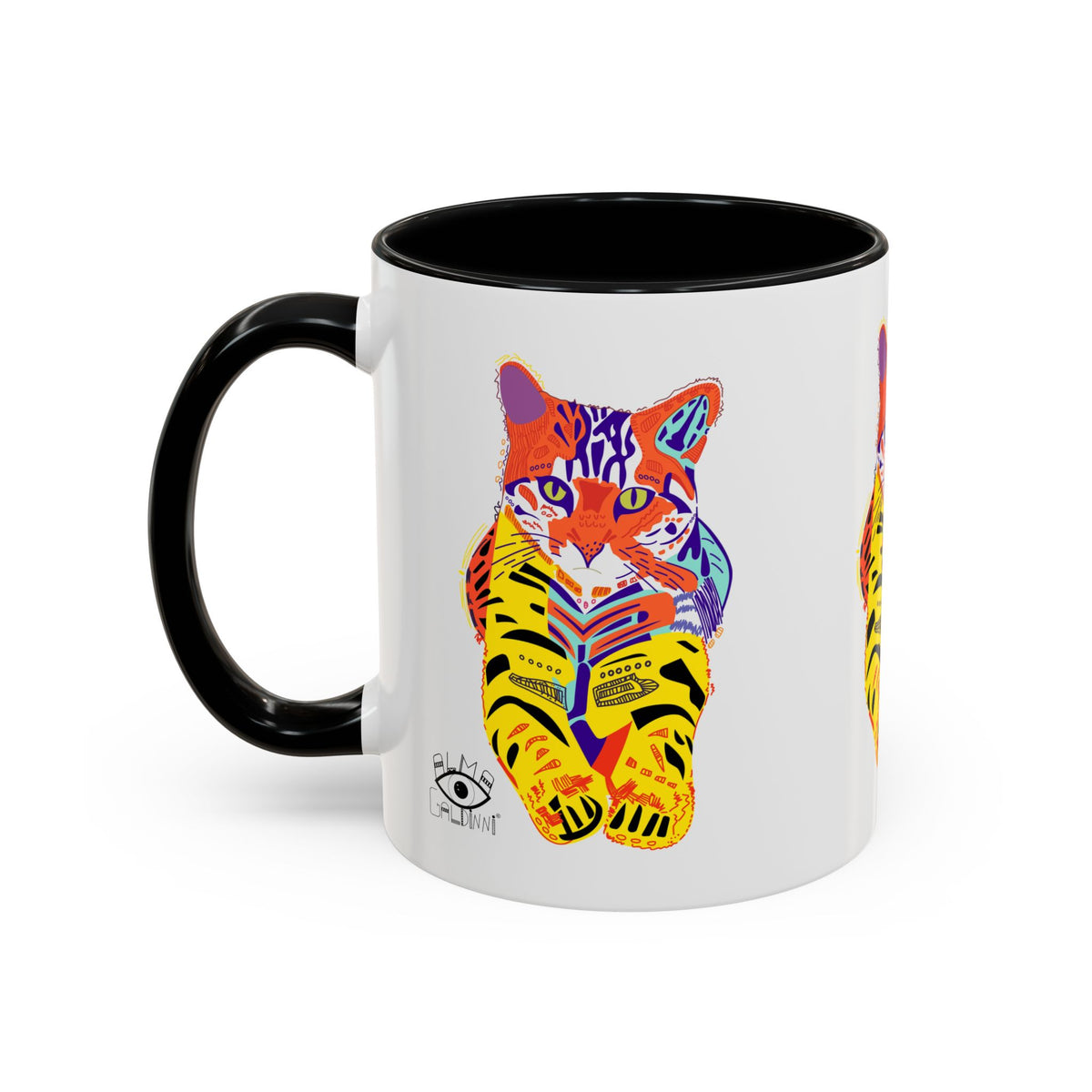 Tiger Cat Accent Coffee Mug (11, 15oz)