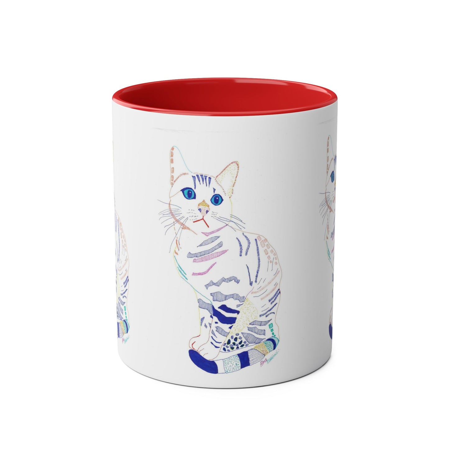 White Cat Mug