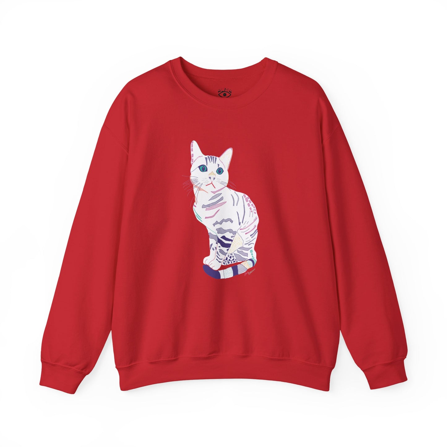 White Cat Unisex Heavy Blend™ Crewneck Sweatshirt