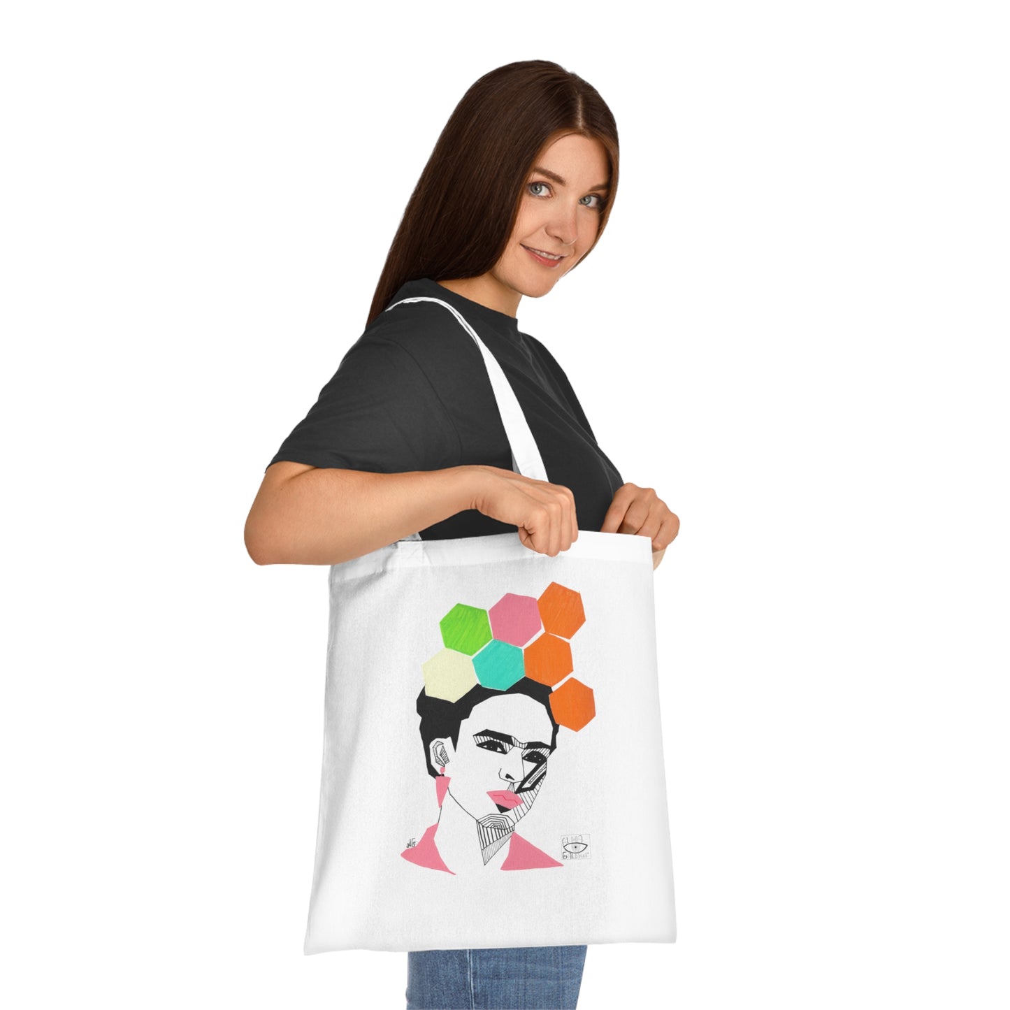 Frida kahlo Cotton Tote Bag - Stylish Eco-Friendly Shopper, Everyday Use, Gift Idea, Art Lover's Accessory, Sustainable Fashion