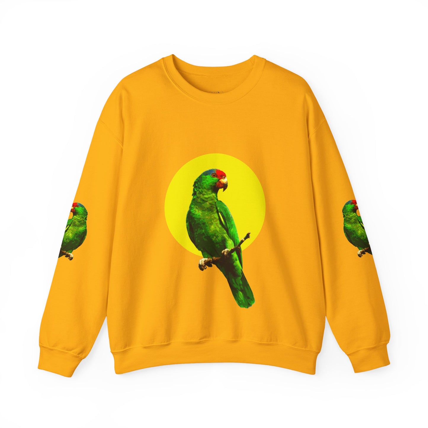 Vibrant Parrot Sweatshirt, Colorful Bird Apparel, Nature Lover Gift, Animal Print Crewneck, Casual Wear, Eco-Friendly Fashion