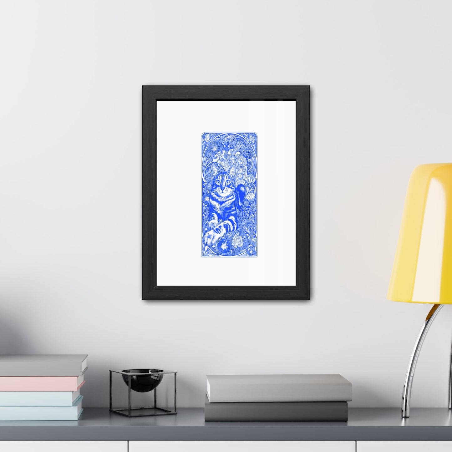 Art Nouveaux Cat Framed Posters