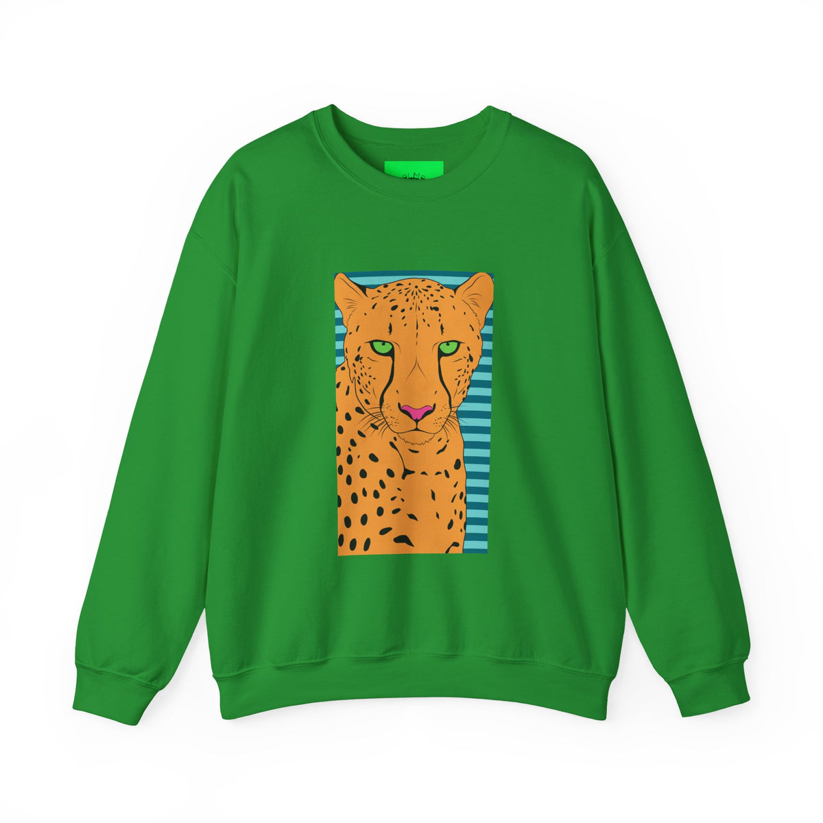 Bright leopard Unisex Heavy Blend™ Crewneck Sweatshirt