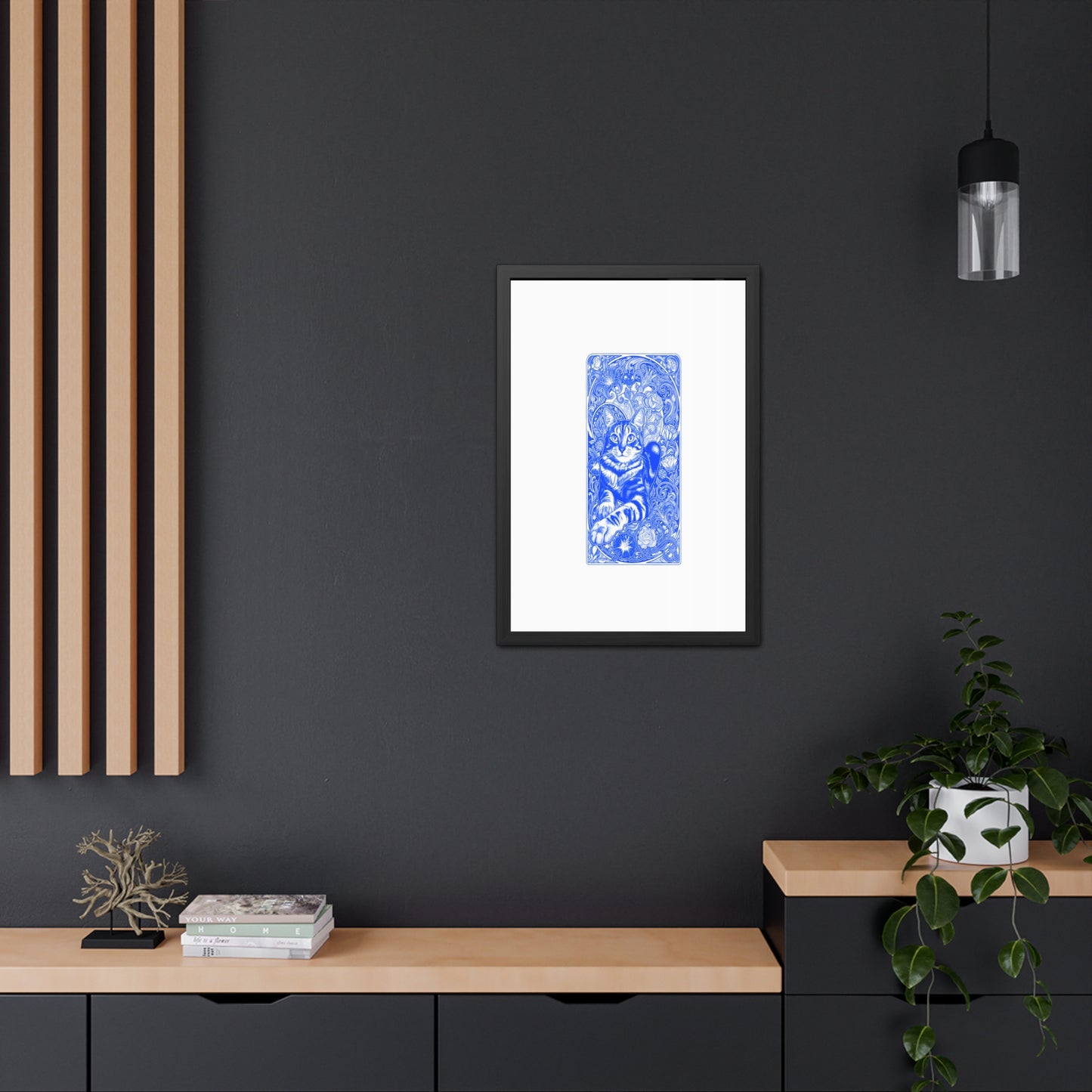Art Nouveaux Cat Framed Posters