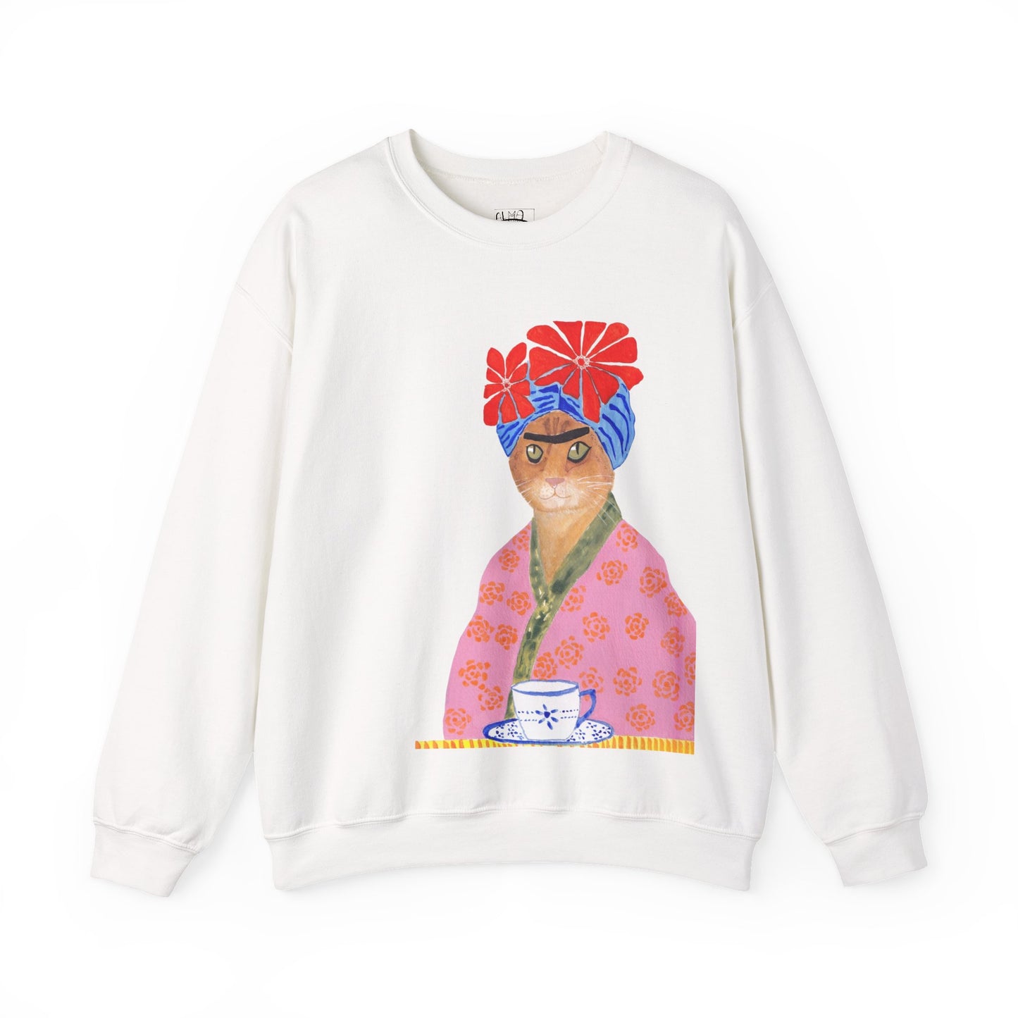 Frida Cat Unisex Heavy Blend™ Crewneck Sweatshirt
