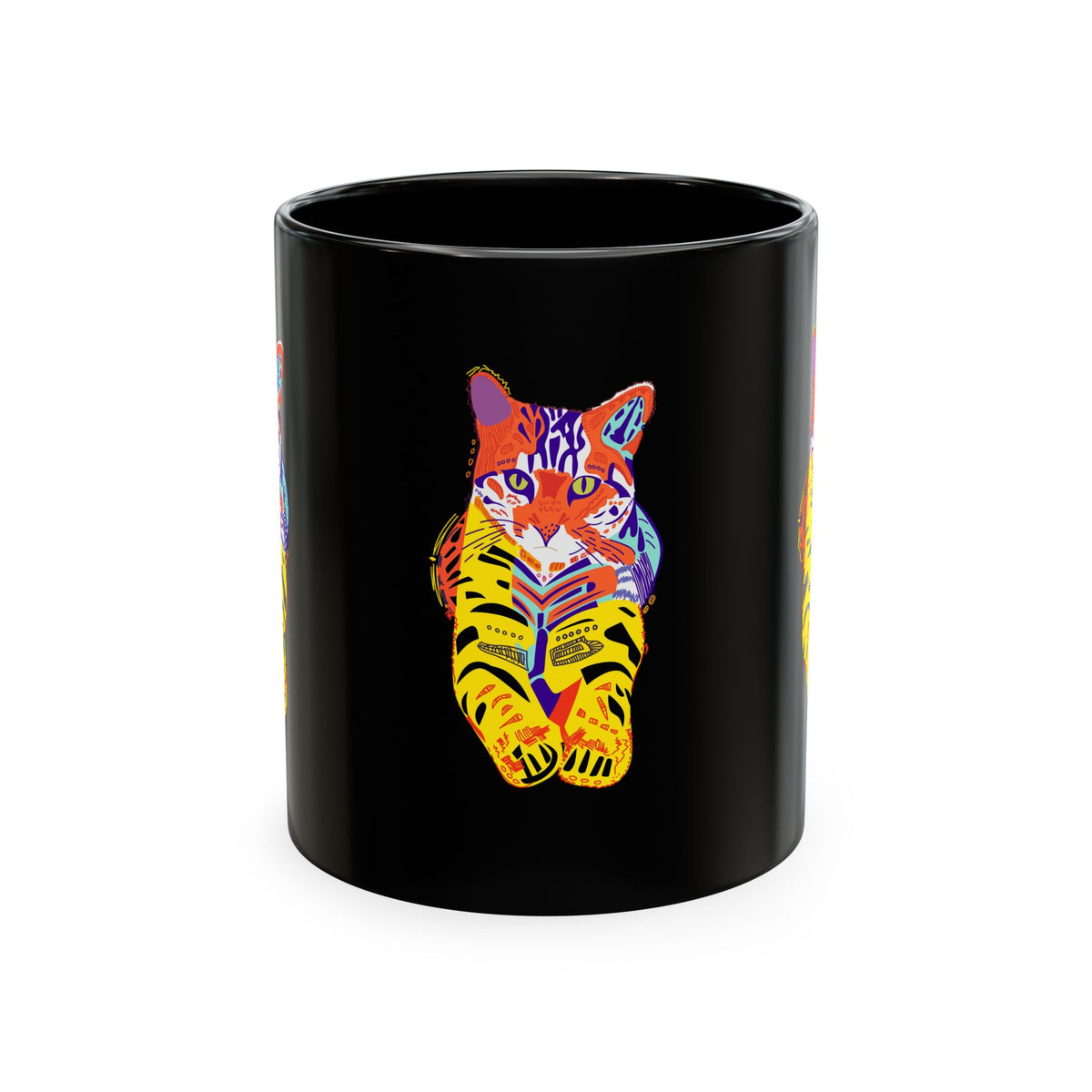 Tiger Cat Traditional Ceramic Mug