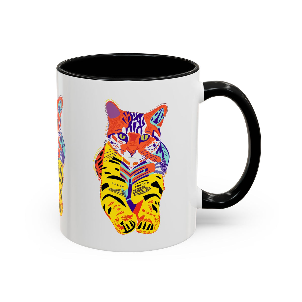 Tiger Cat Accent Coffee Mug (11, 15oz)