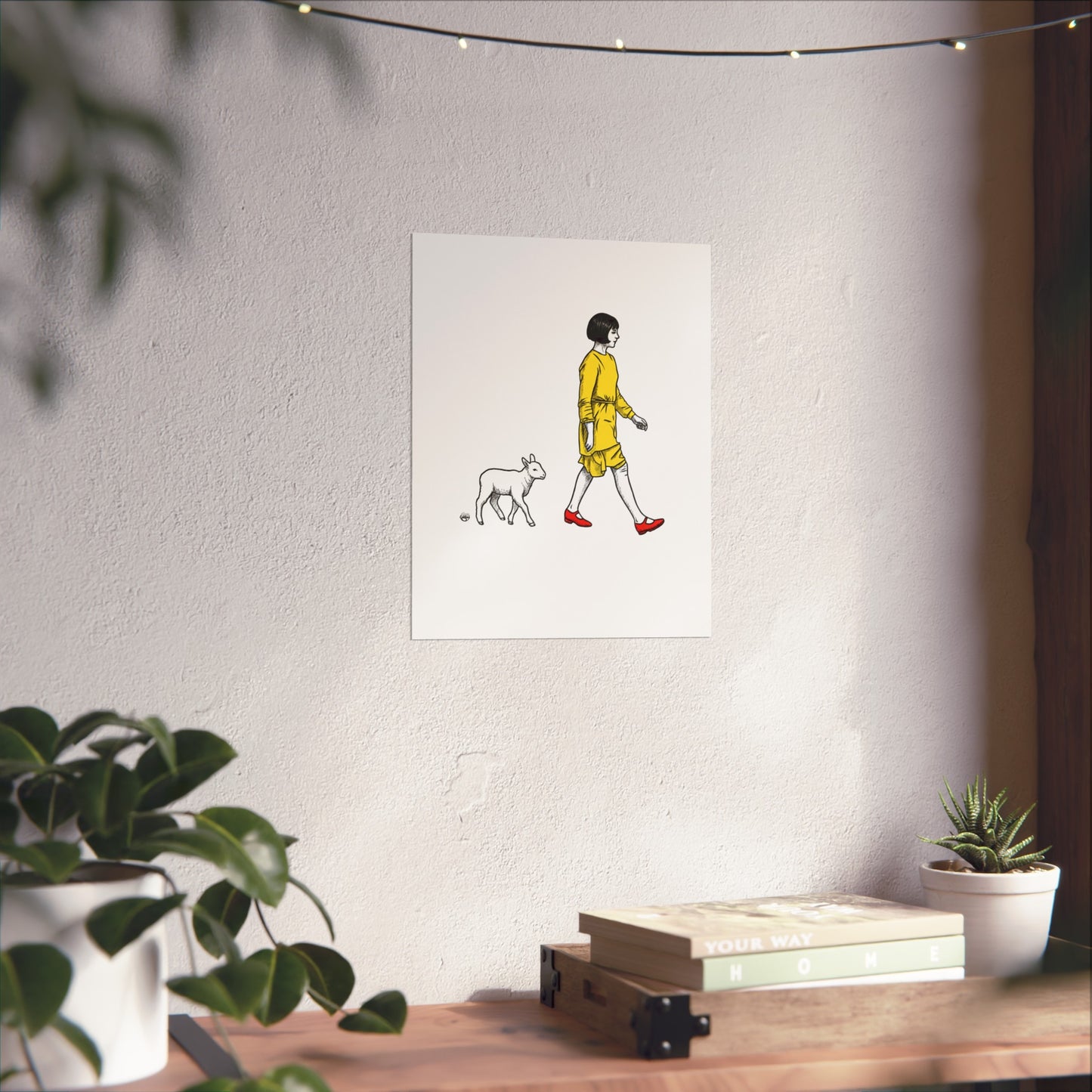 Violet and the lamb Fine Art Posters