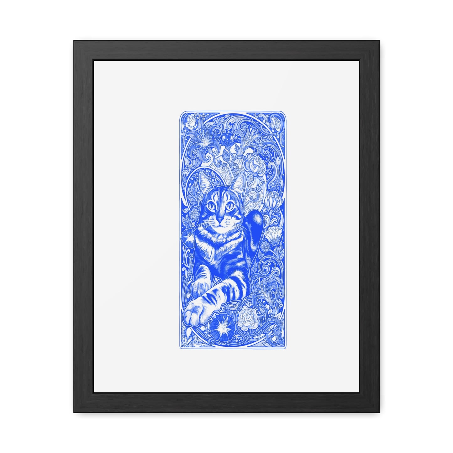 Art Nouveaux Cat Framed Posters