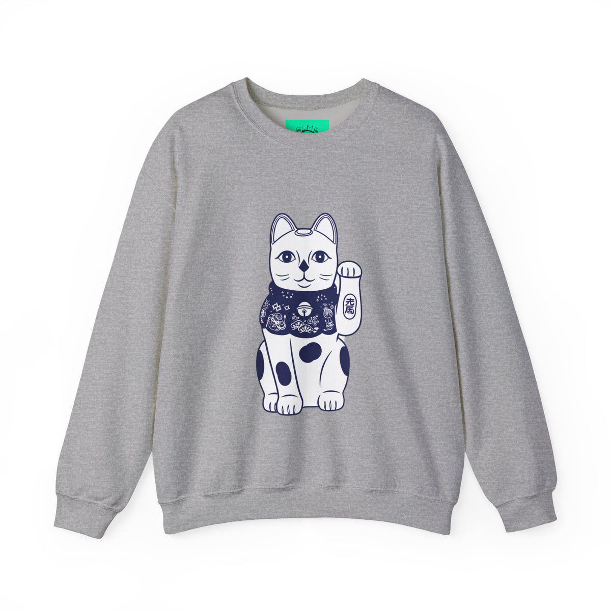 Good Luck Cat Unisex Heavy Blend™ Crewneck Sweatshirt