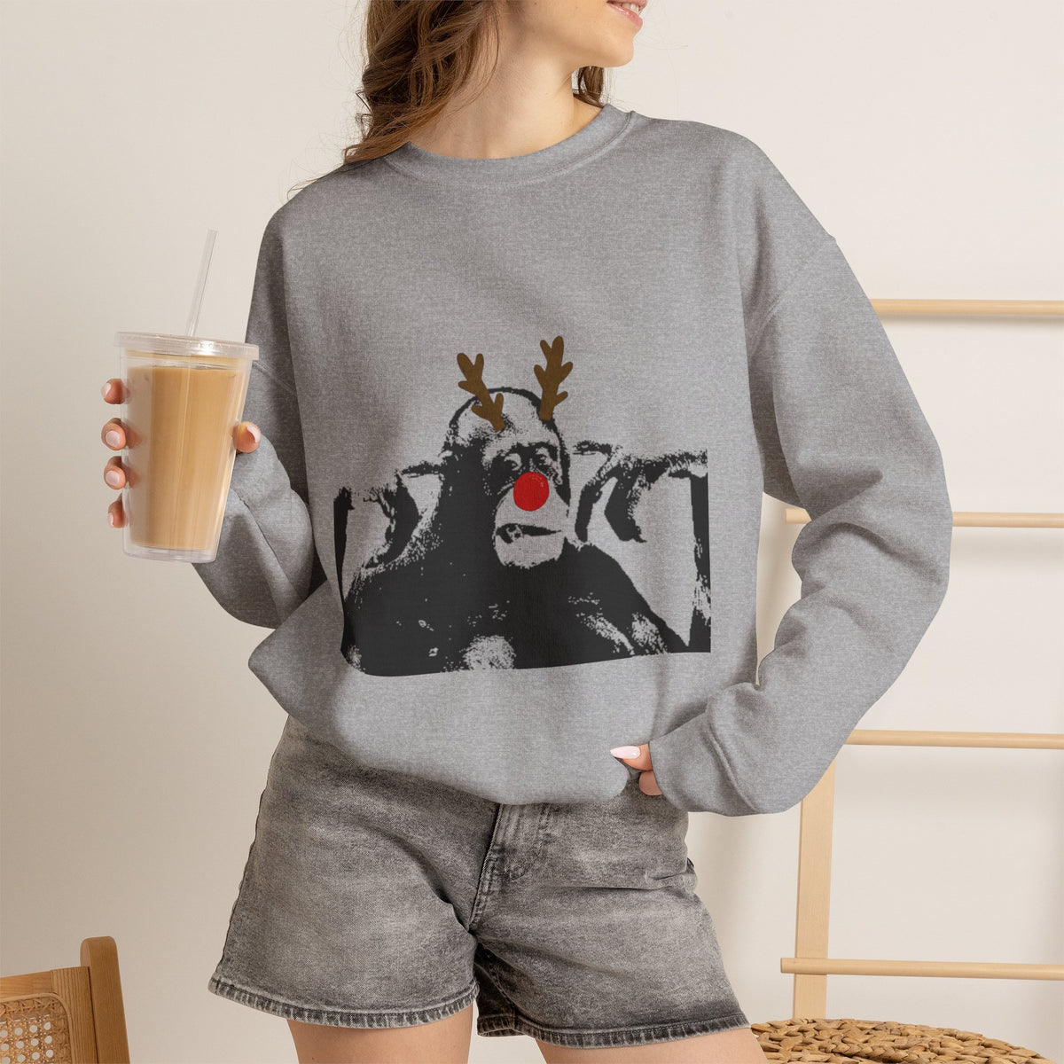 Cheeky Monkey Unisex Heavy Blend™ Crewneck Sweatshirt