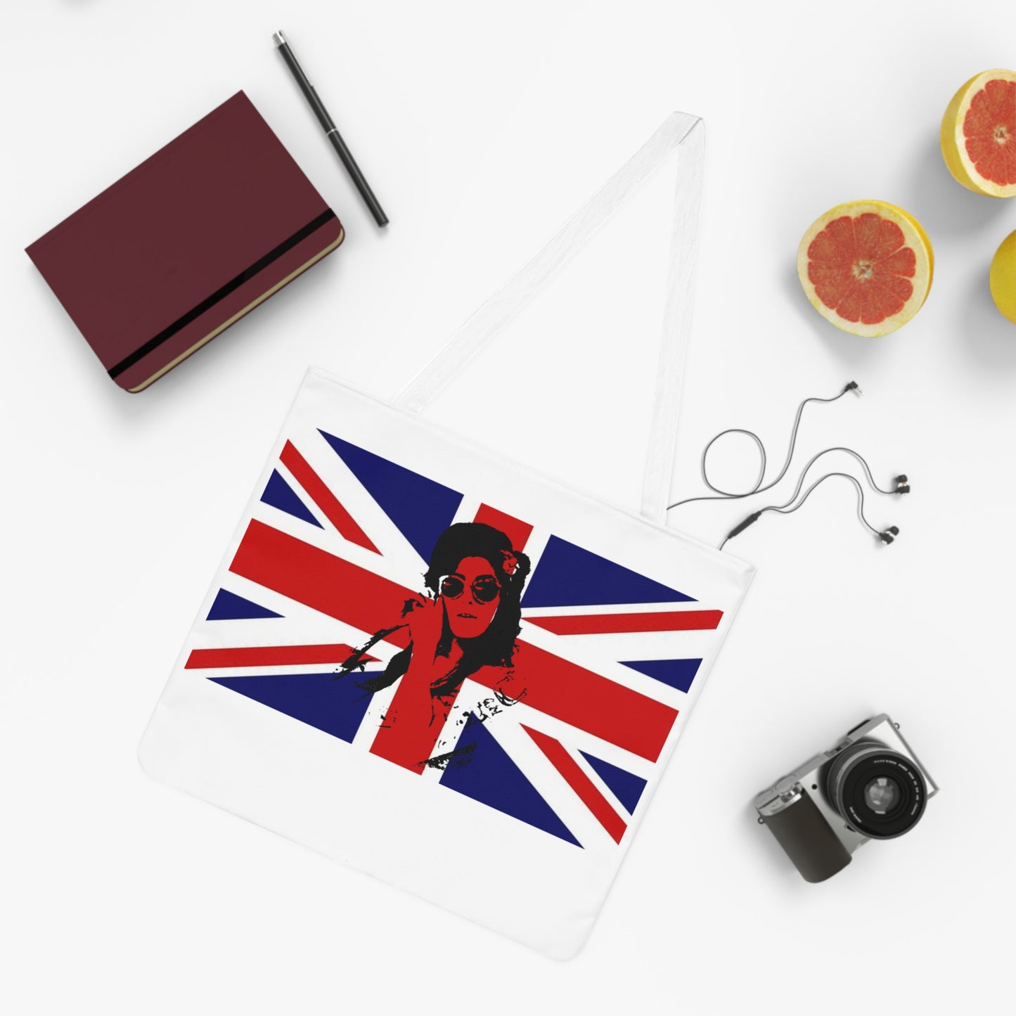 Amy winehouse UNion jack Shoulder Tote Bag (AOP)