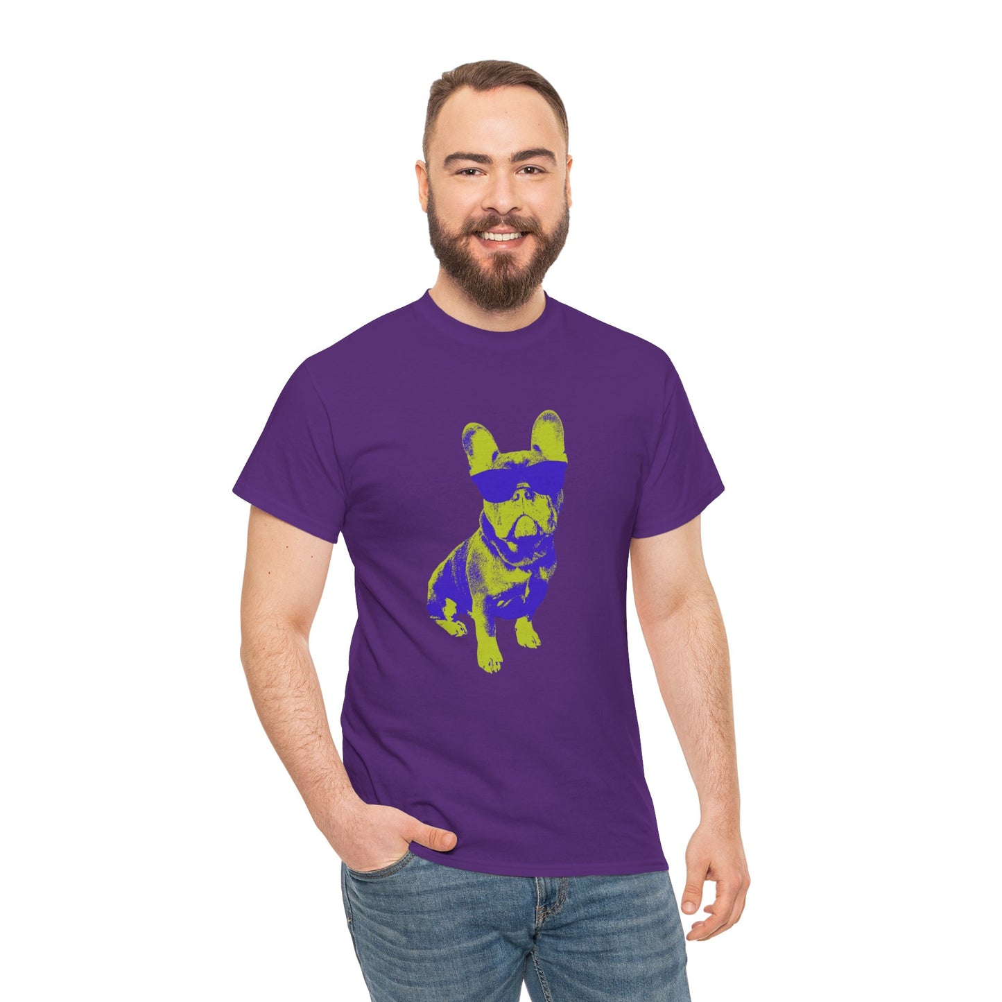 French Buldog Unisex Heavy Cotton Tee