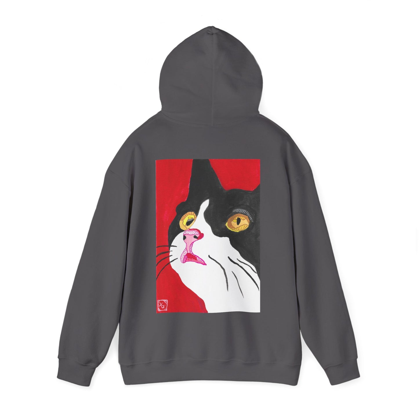 Cat Lover's Unisex Heavy Blend Hoodie - Artistic Cat Design