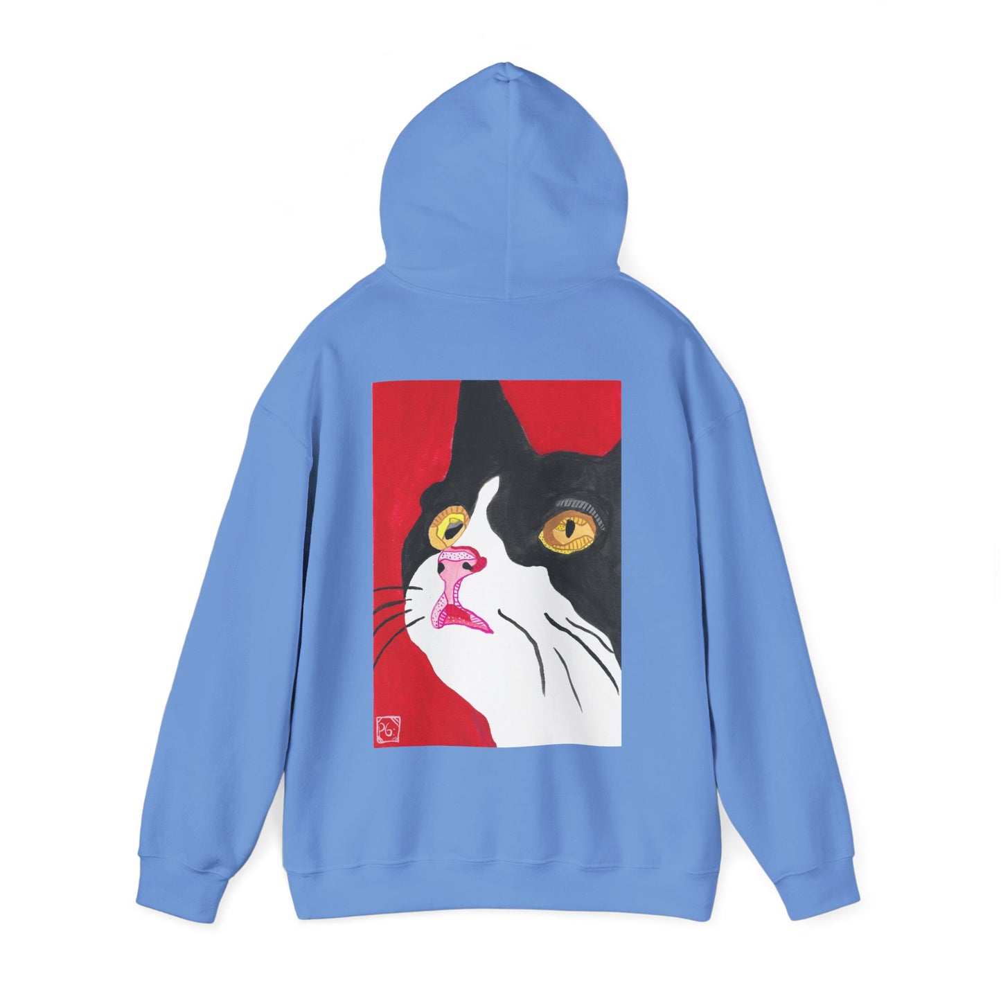 Cat Lover's Unisex Heavy Blend Hoodie - Artistic Cat Design