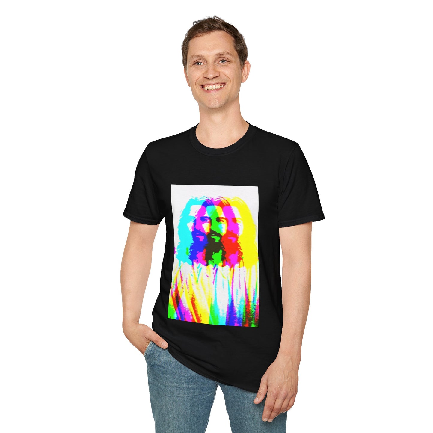 Neon Jesus Unisex Softstyle T-Shirt