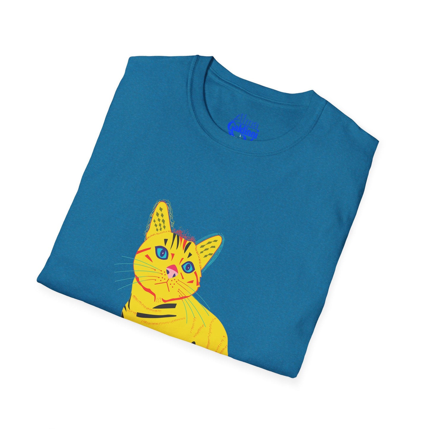 Yellow Cat Unisex Softstyle T-Shirt
