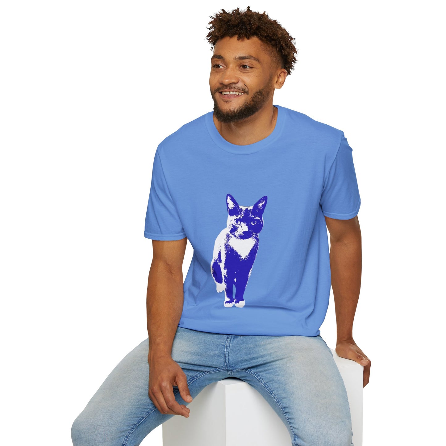 Bertie the cat Unisex Softstyle T-Shirt