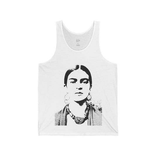 Frida Kahlo Unisex Jersey Tank, Boho Fashion, Art Lover Gift, Summer Top, Creative Apparel